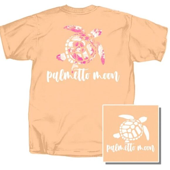 Palmetto Moon Tie Dye Turtle T-Shirt in Candy Orange (XL) Worn 1x - Picture 1 of 1